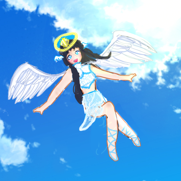 Anime angel girl (commission)
