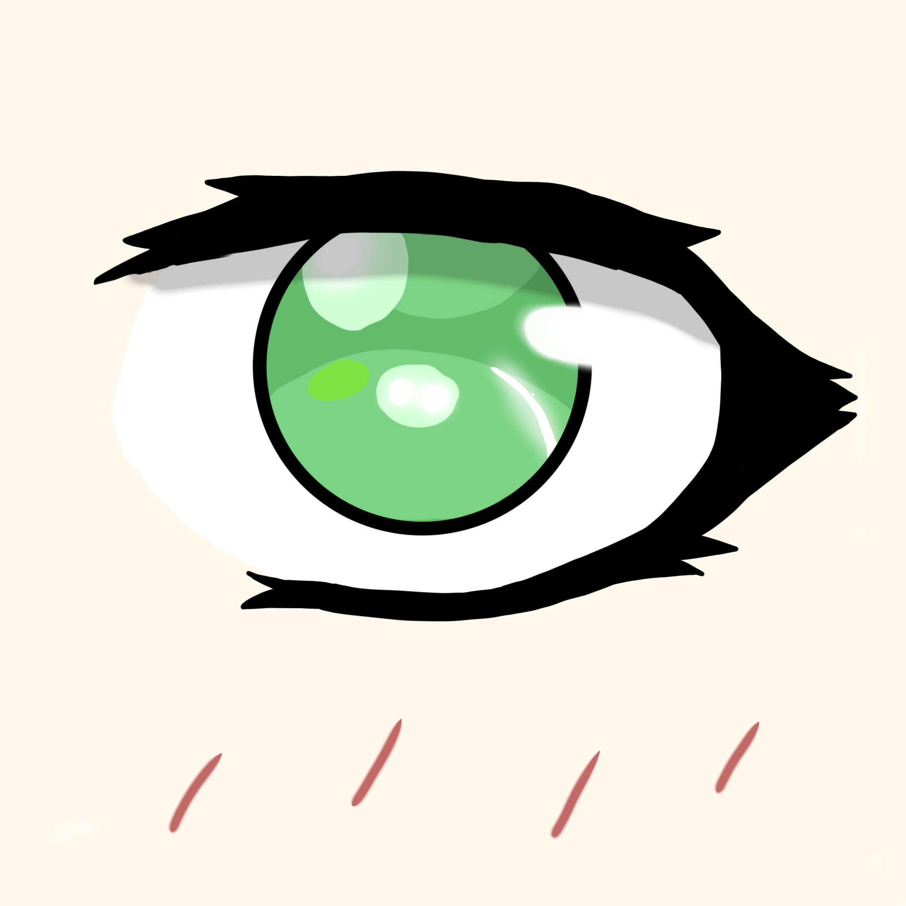 how I draw eyes now vs how I did before - ibisPaint