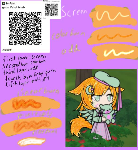 Gacha life hair brushes