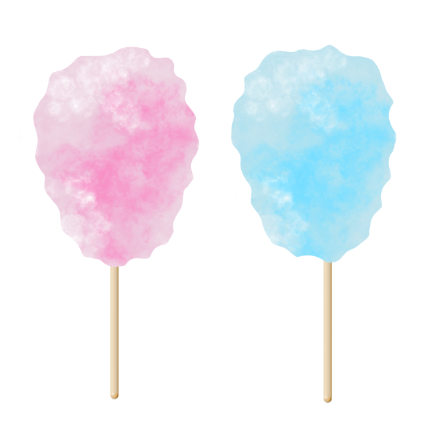 Cotton candy sticker