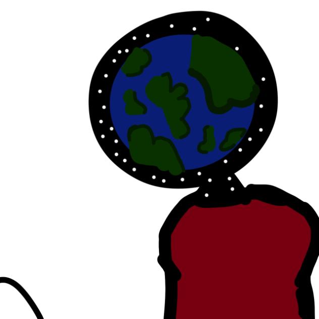 Earth with some human features