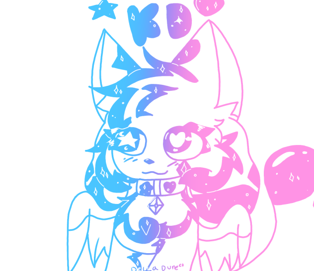 Kd doodle 🩷💜🩵