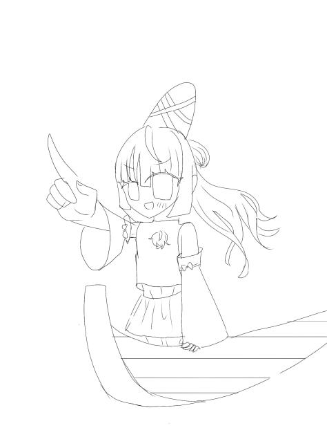 線画！