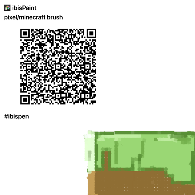 Pixel or minecraft brush