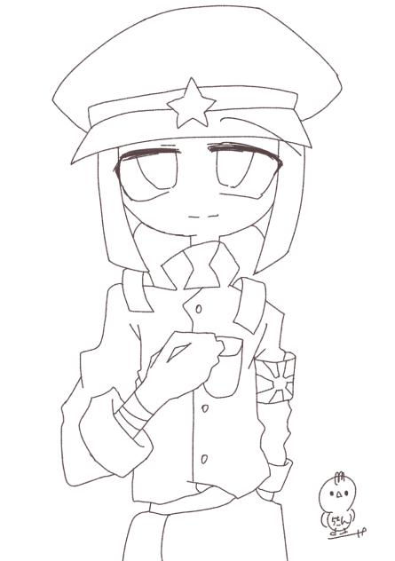 日帝　塗り絵