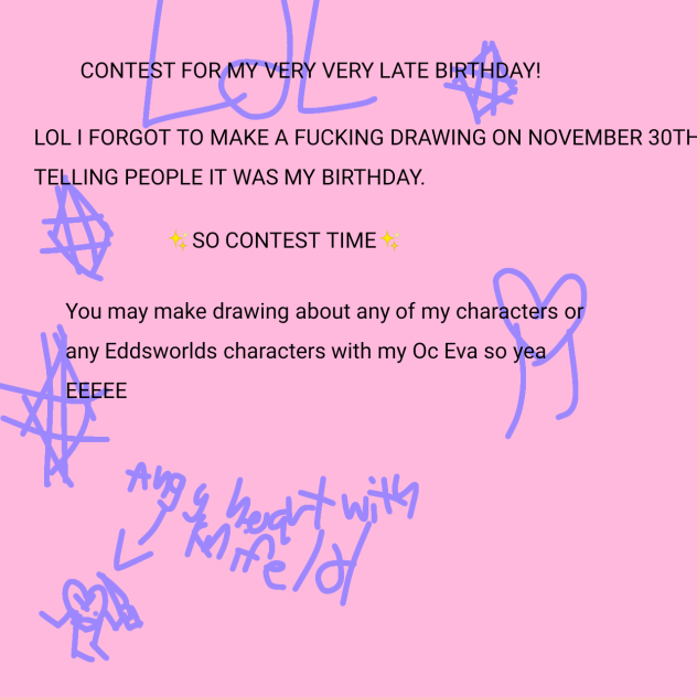 AHHHHH A FUCKING CONTEST