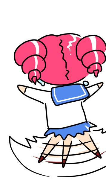 テトのドタバタアニメーション