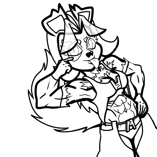 Beary Playful Lineart