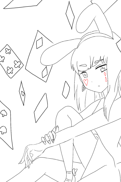 【線画】塗ってください！