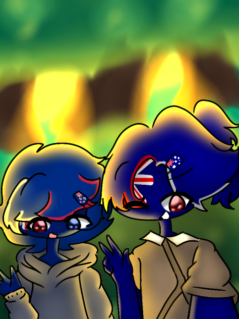 Australia and New Zealand Countryhumans!