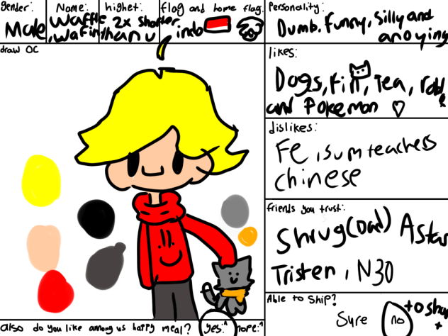 For shrug's comic