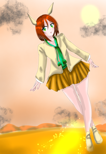 夕陽と