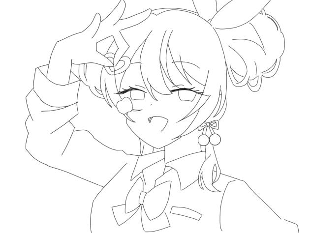 チェリーポップ線画 - ibisPaint