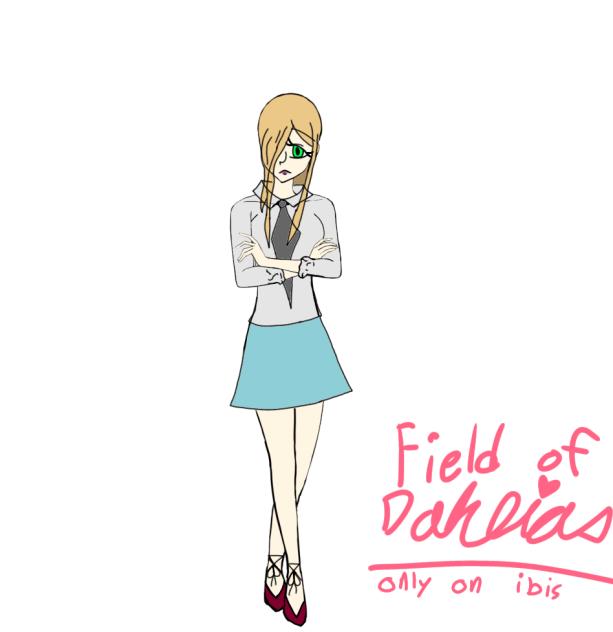 Disappointed oc office worker lady