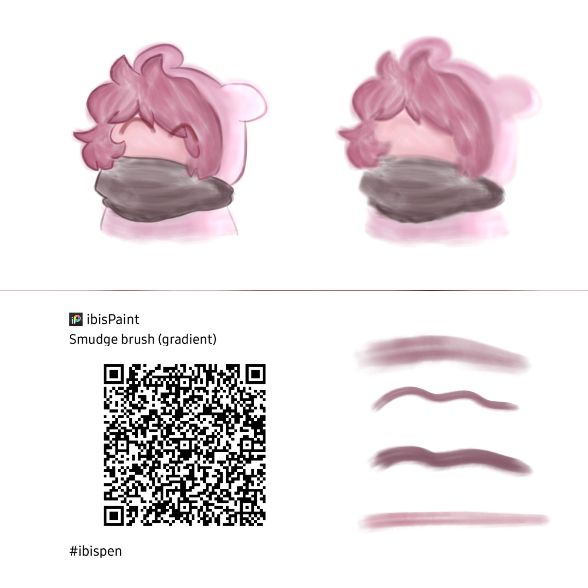Smudge brush Qr code ibisPaint