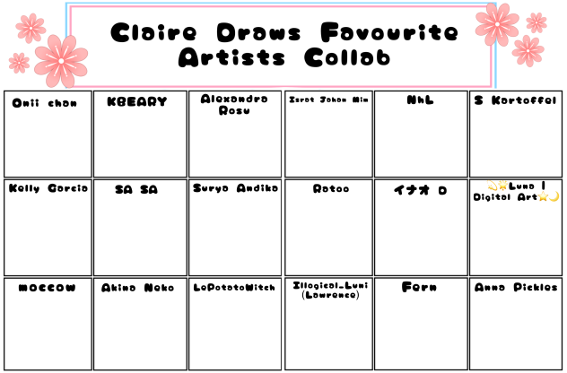 My Fav Artists Collab!^^