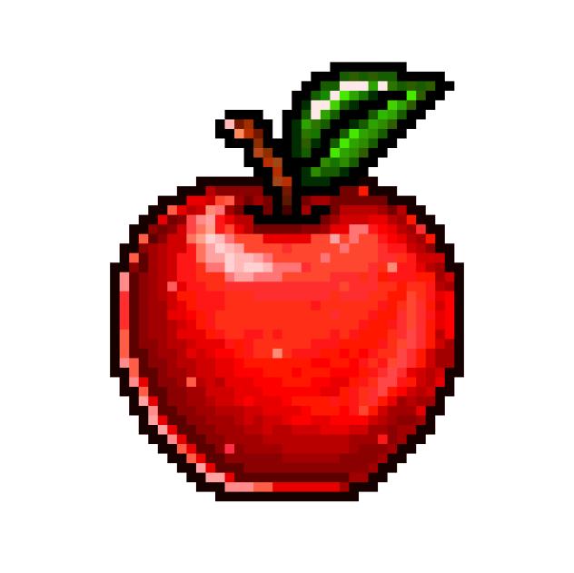 apple pixel sticker