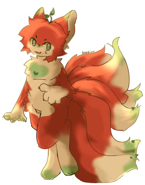Apple kitsune (commission)