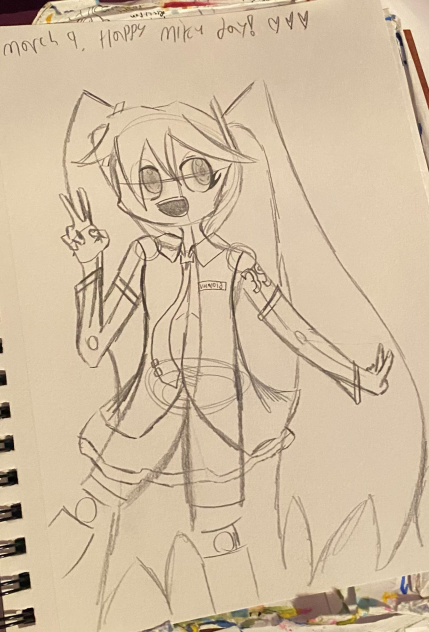 (Sketch) Happy Miku day