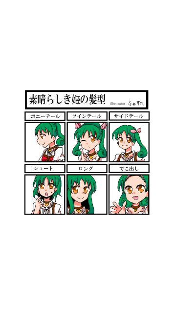 素晴らしき姫の髪型