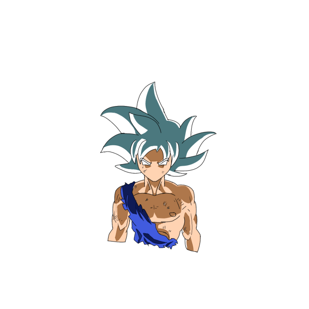 Goku short drawing u.i.omen