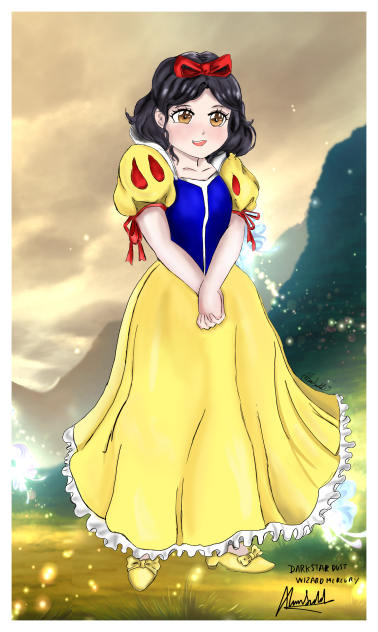 Snow-white Manga Anime Style fanart