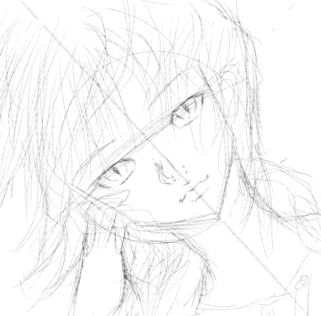 男子をかこうとしてみた　下書き