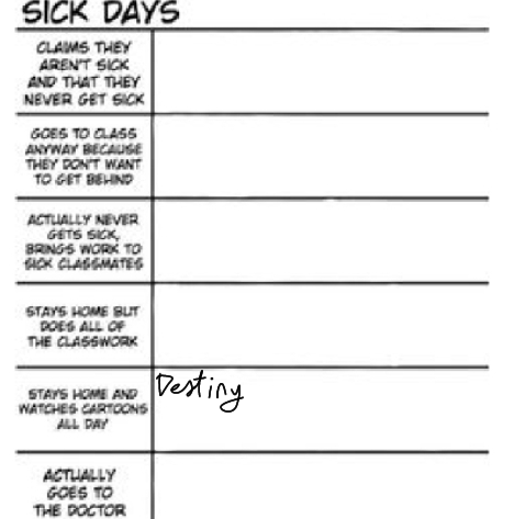 Sick Days meme collab