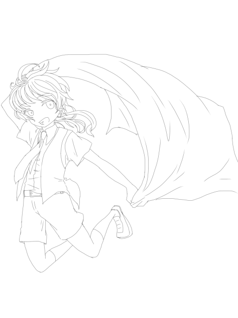 線画 塗ってください