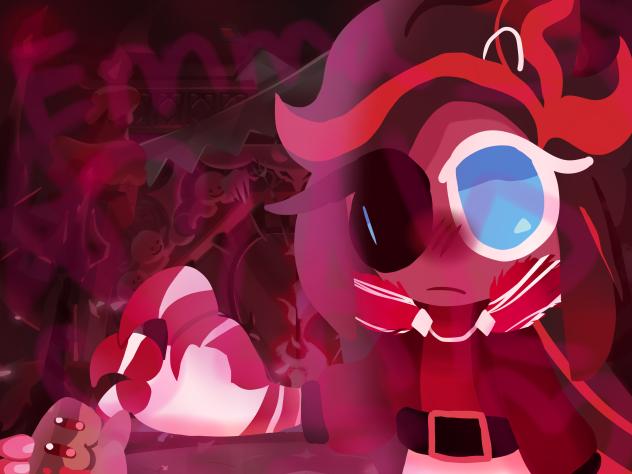 Red velvet cookie and cake hound^^