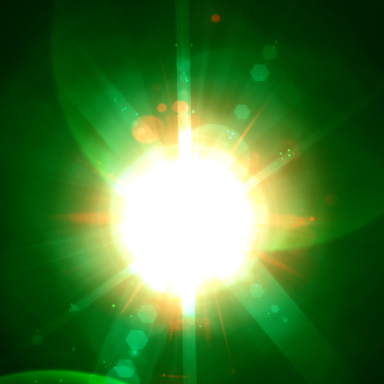 Bola de fogo no verde - ibisPaint