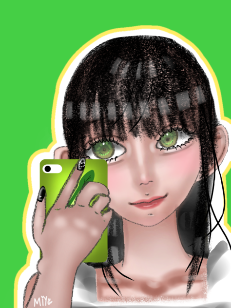 スマホ越し