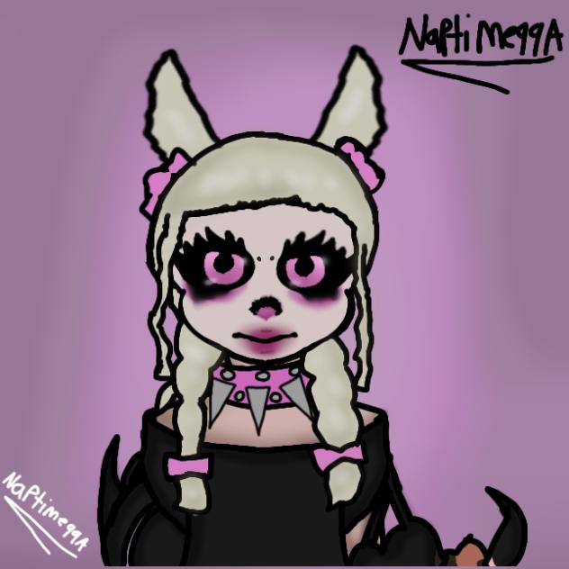 Jazmin bean fanart 🩷🖤