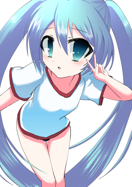 体育着ミクさん描いたよ~