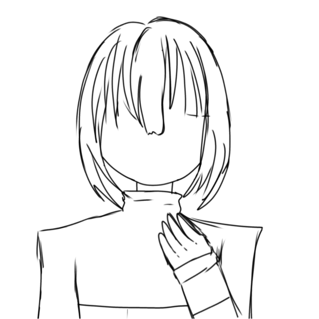 塗り絵&顔(フリスクかキャラかクリス)アンダテール