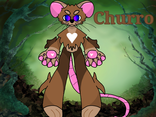 my newest oc, churro