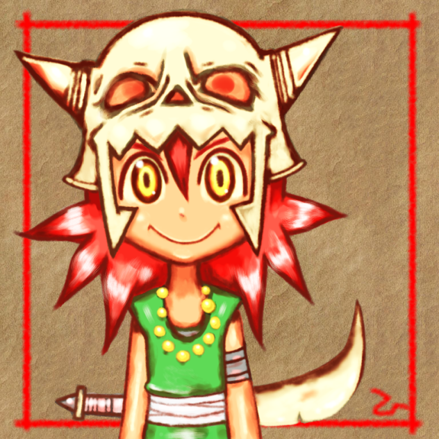 ほねメットさん厚塗り