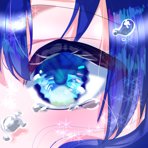 宝石みたいな目　目イキング