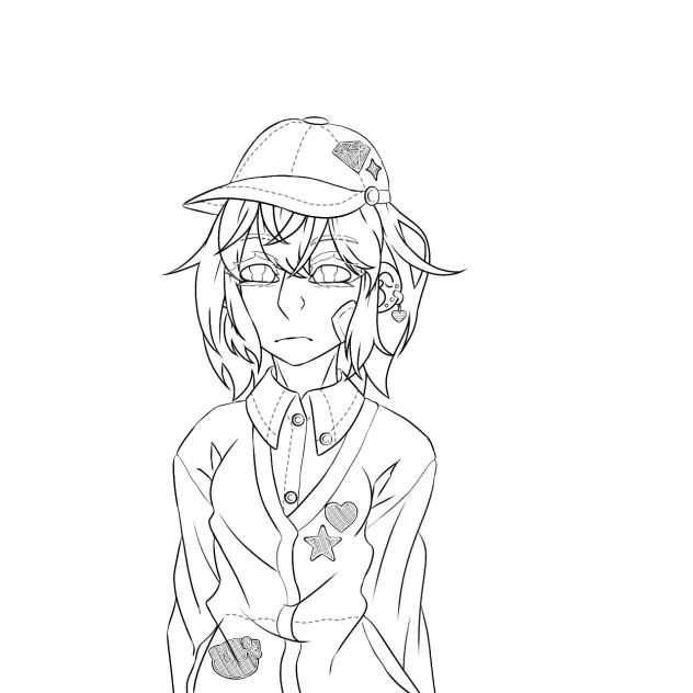 Vivian Lineart (Oc)