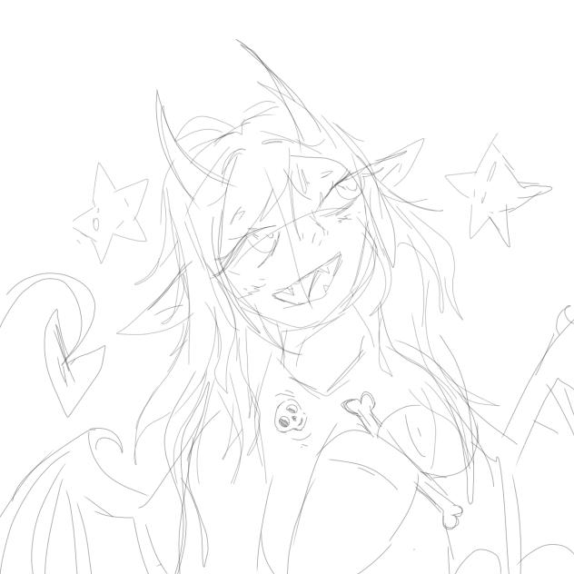 lil devil anime sketch