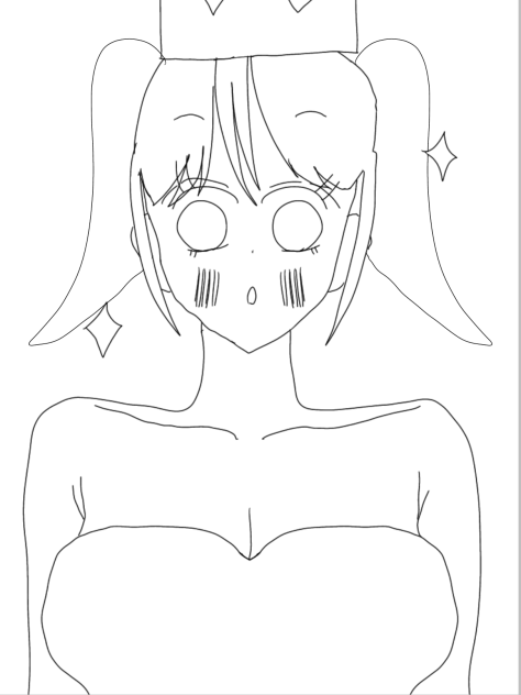 ヒメサマ　線画