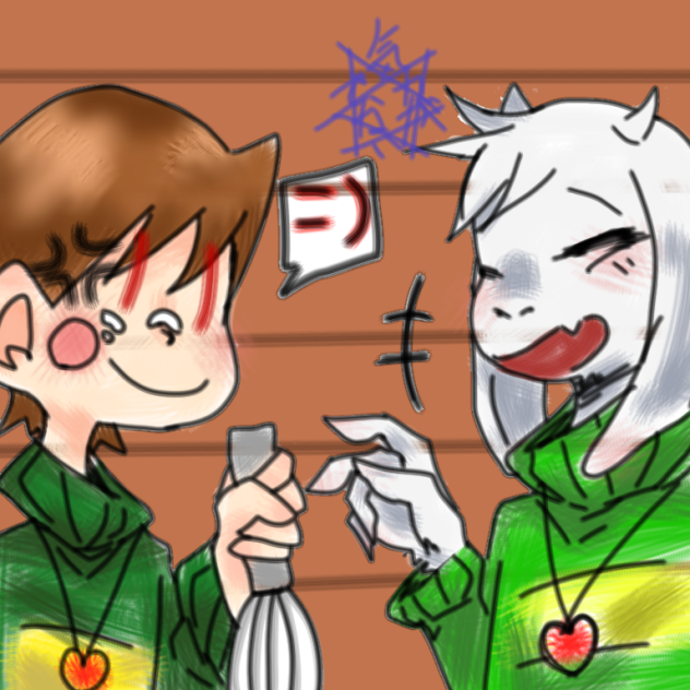 undertale chara and asriel(1) - ibisPaint