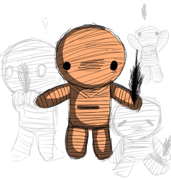 Orange voodoo doll again