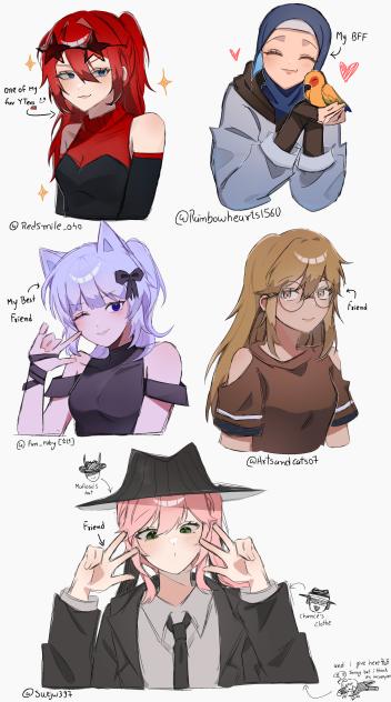 Fan arts ! ❤️💙💜💛🩷