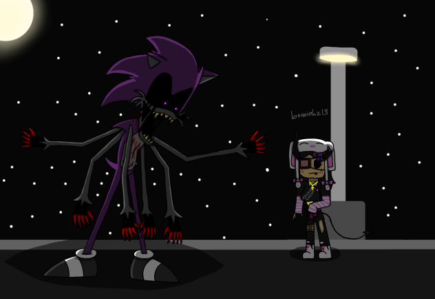 Smiler_sonic_pg with my oc