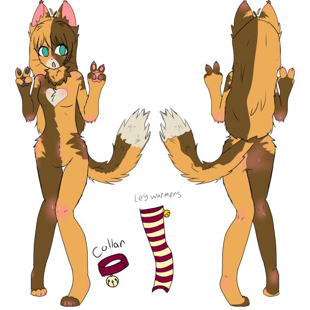 Muffin Ref sheet, my fursona