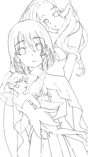 無題線画2