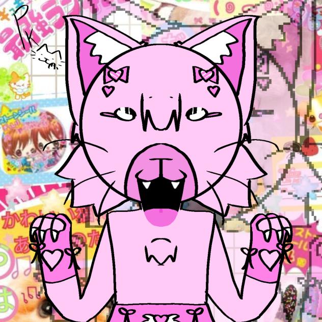 pink cat