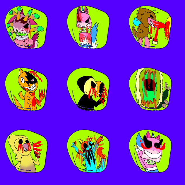 My creepy characters