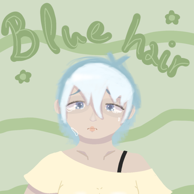 Blue hair ❤️‍🩹